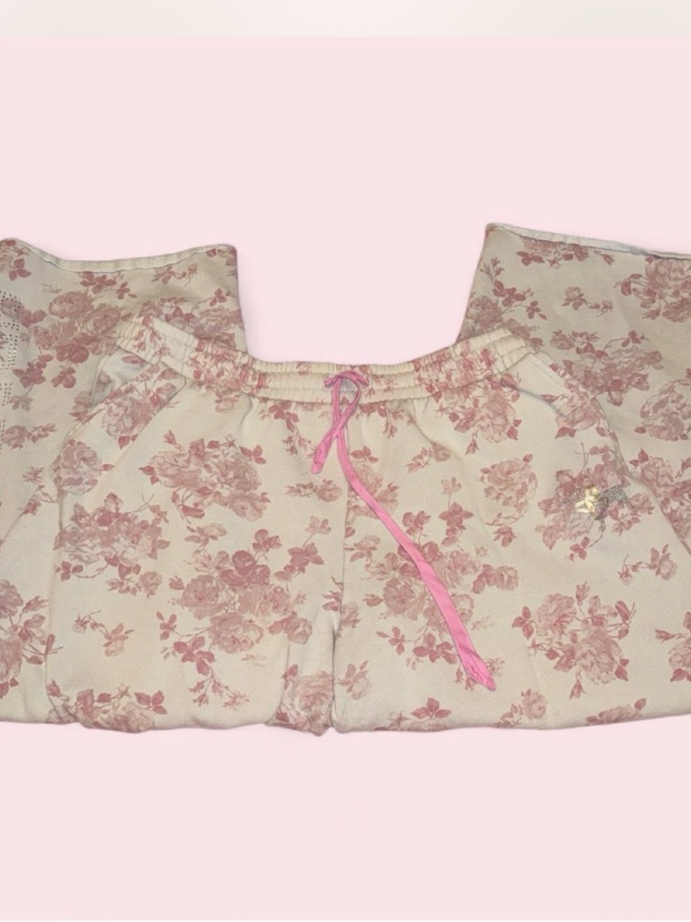 Victoria's Secret PINK x LoveShackFancy Wide-Leg Sweatpants